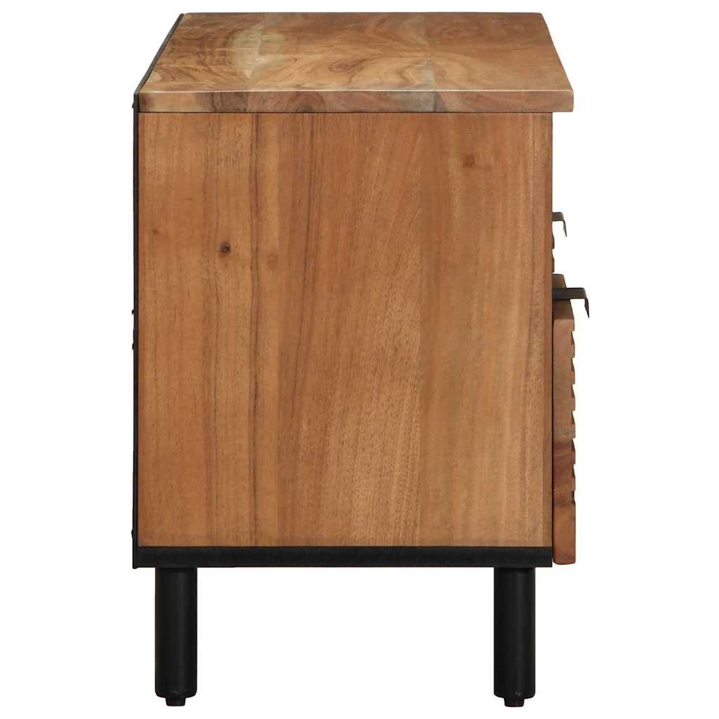 TV szekrény fiókkal Barna 100 x 33,5 x 46 cm Tömör Mangófát