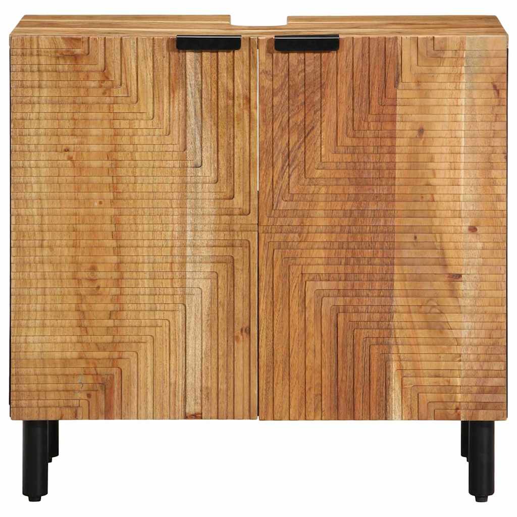 Fürdőszobai mosdószekrény Barna 62 x 33 x 58 cm Tömör Mangófát