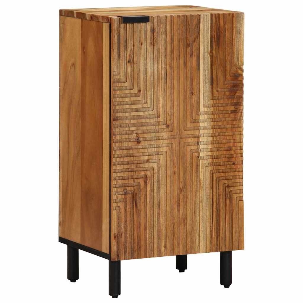 Széf polcokkal tárolóval Barna 40 x 33,5 x 75 cm Tömör Mangófát