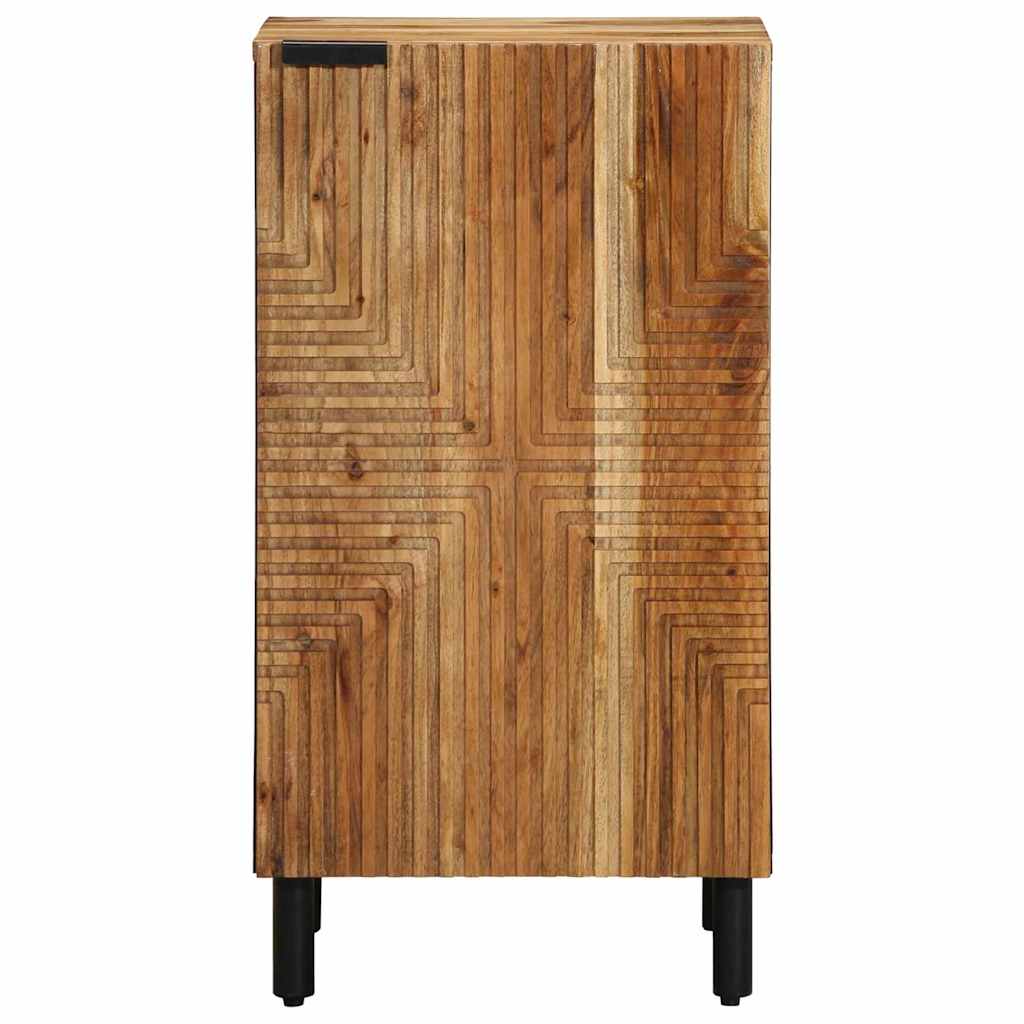 Széf polcokkal tárolóval Barna 40 x 33,5 x 75 cm Tömör Mangófát