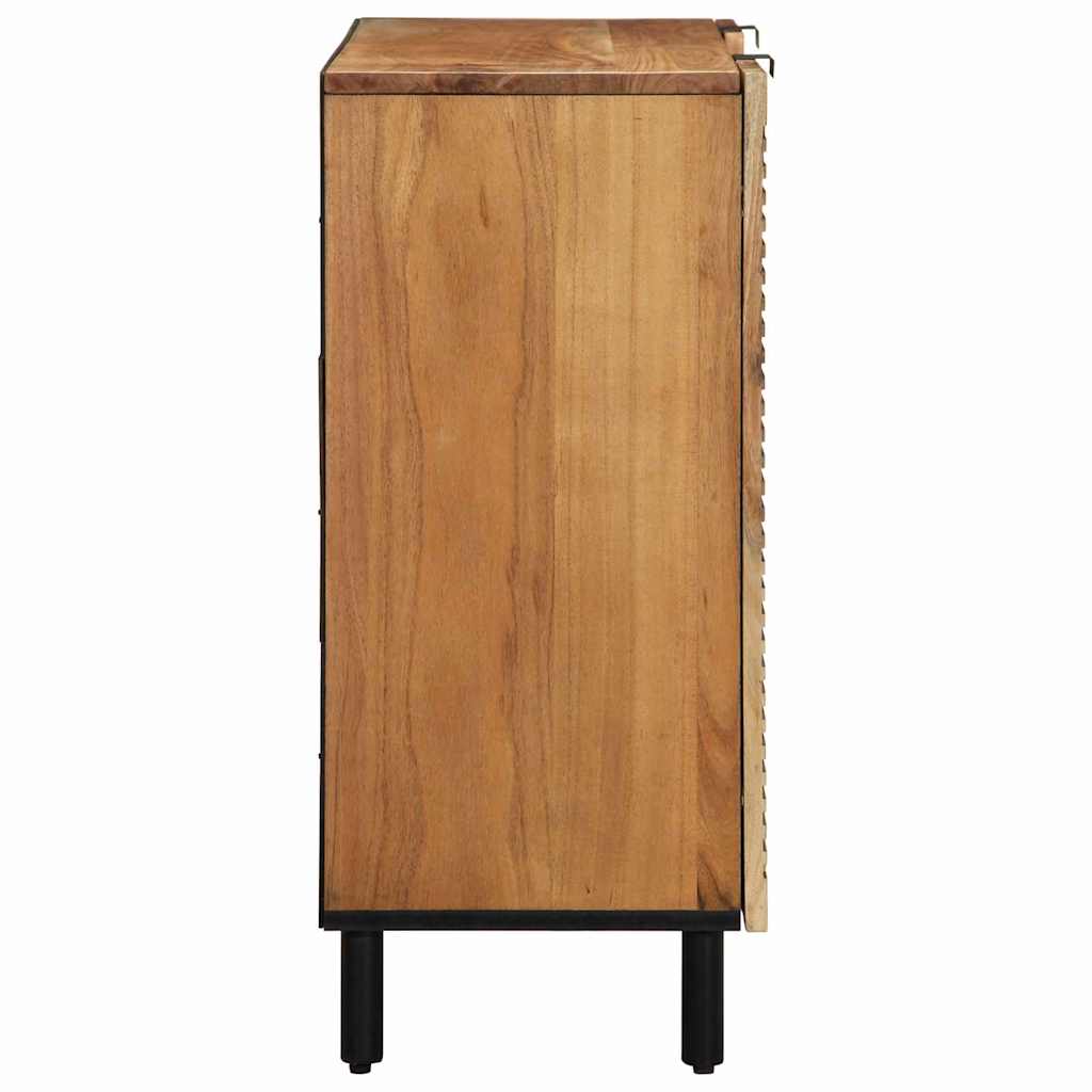 Széf polcokkal tárolóval Barna 90 x 33 x 75 cm Tömör Mangófát