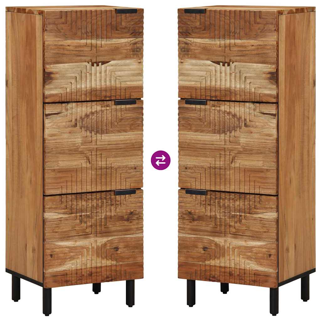 Magasfiú polcokkal Barna 40 x 33 x 110 cm Tömör Mangófát