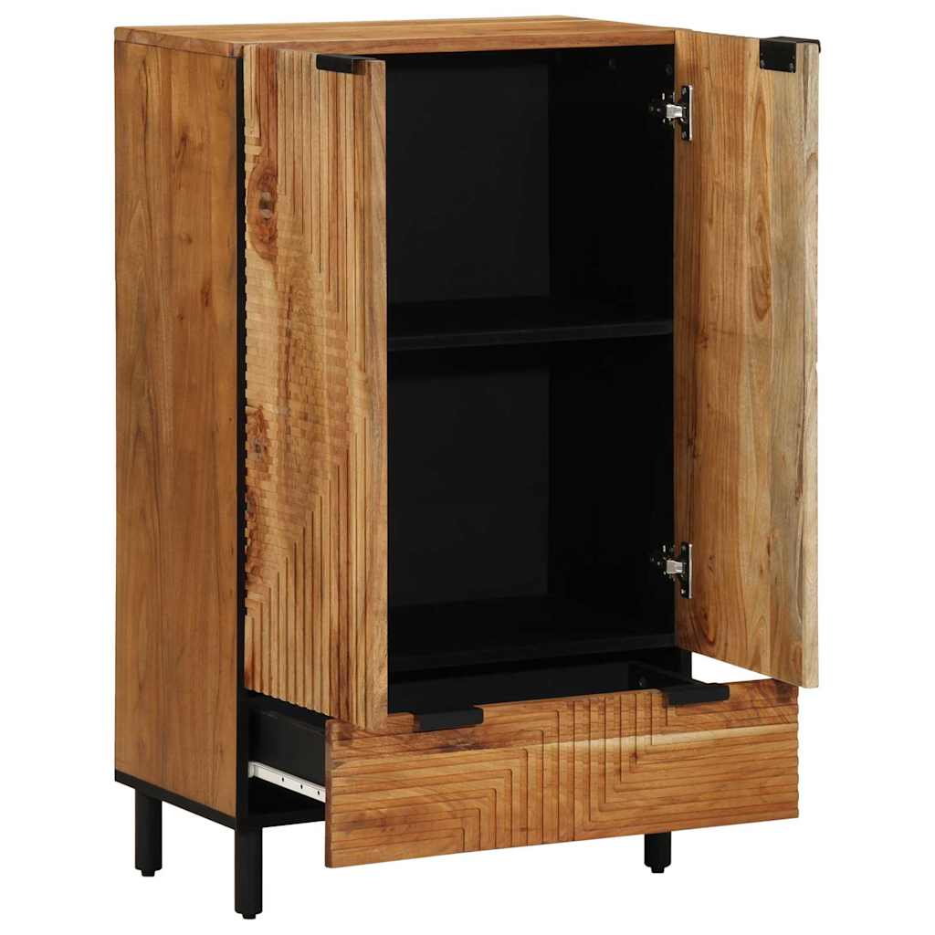 Magasfiú fiókkal Barna 60 x 33,5 x 100 cm Tömör Mangófát