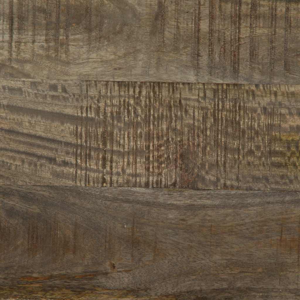 világosszürke tömör mangófa dohányzóasztal 100x54x40 cm