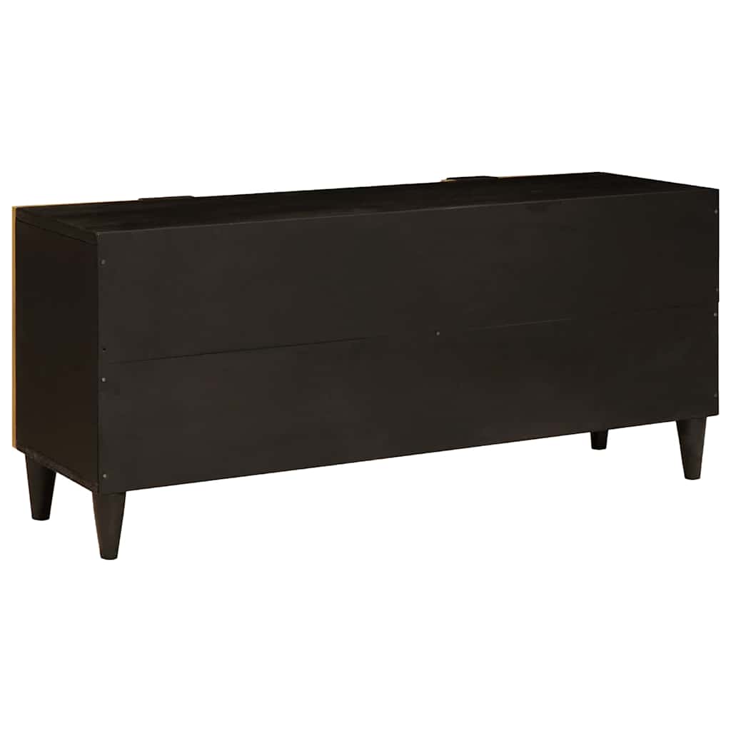 TV szekrény Fekete és Arany 105 x 33 x 46 cm Szerelt Fa
