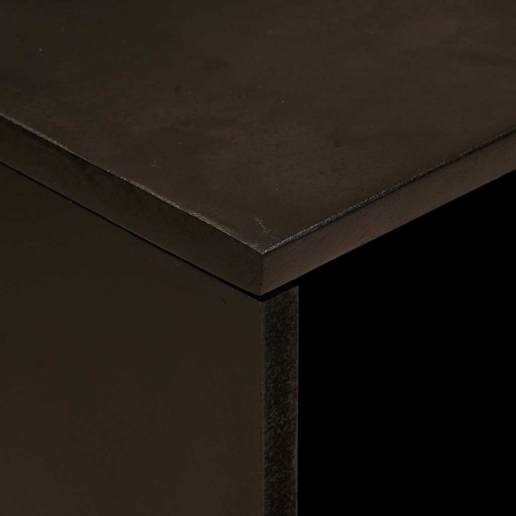 Éjjeli asztal Fekete és Arany 50 x 33 x 62 cm Szerelt Fa