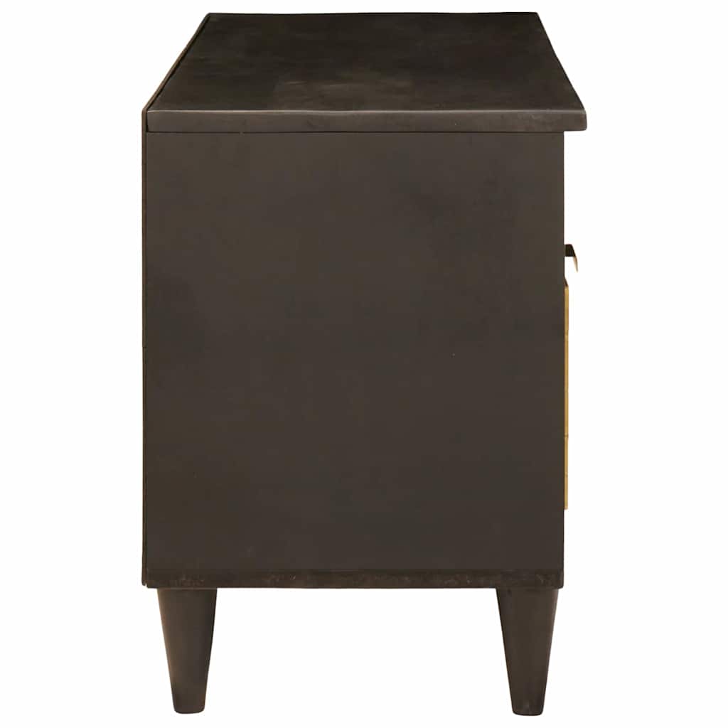 TV szekrény Fekete és Arany 100 x 33 x 46 cm Szerelt Fa