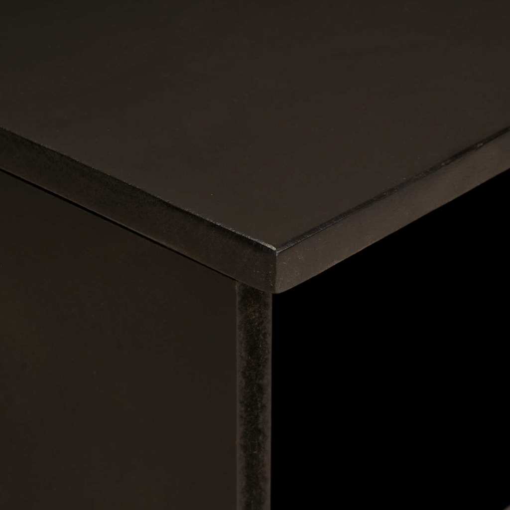 TV szekrény Fekete és Arany 80 x 33 x 46 cm Szerelt Fa