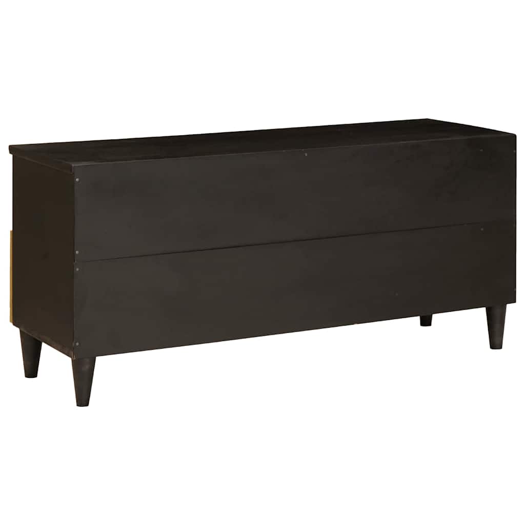 TV szekrény Fekete és Arany 100 x 33 x 46 cm Szerelt Fa
