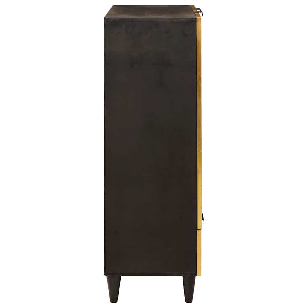 Oldalsó szekrény fiókkal Fekete és Arany 60 x 33,5 x 100 cm
