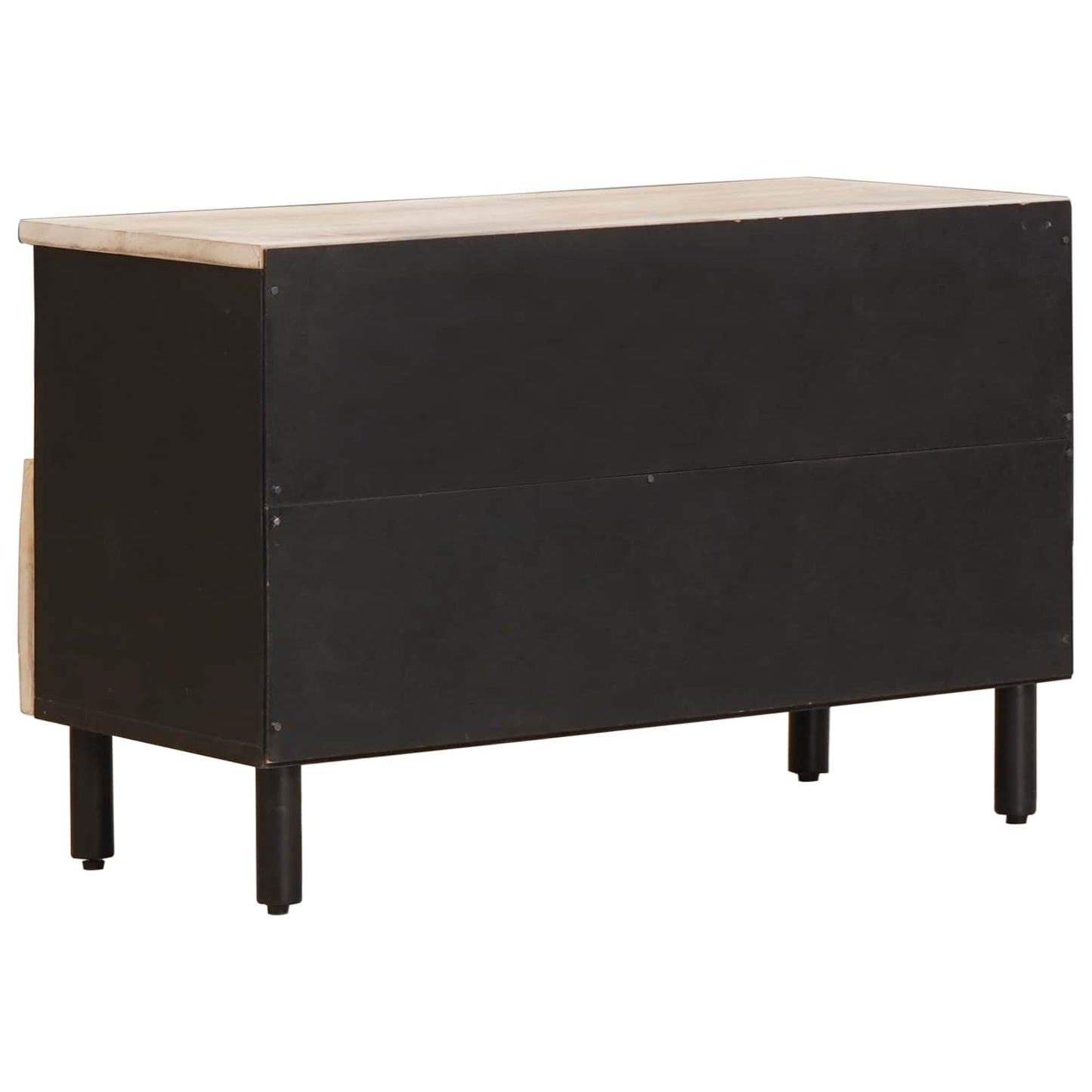 TV szekrény Fehér mosott felület 70 x 33 x 46 cm Tömör Mangófát
