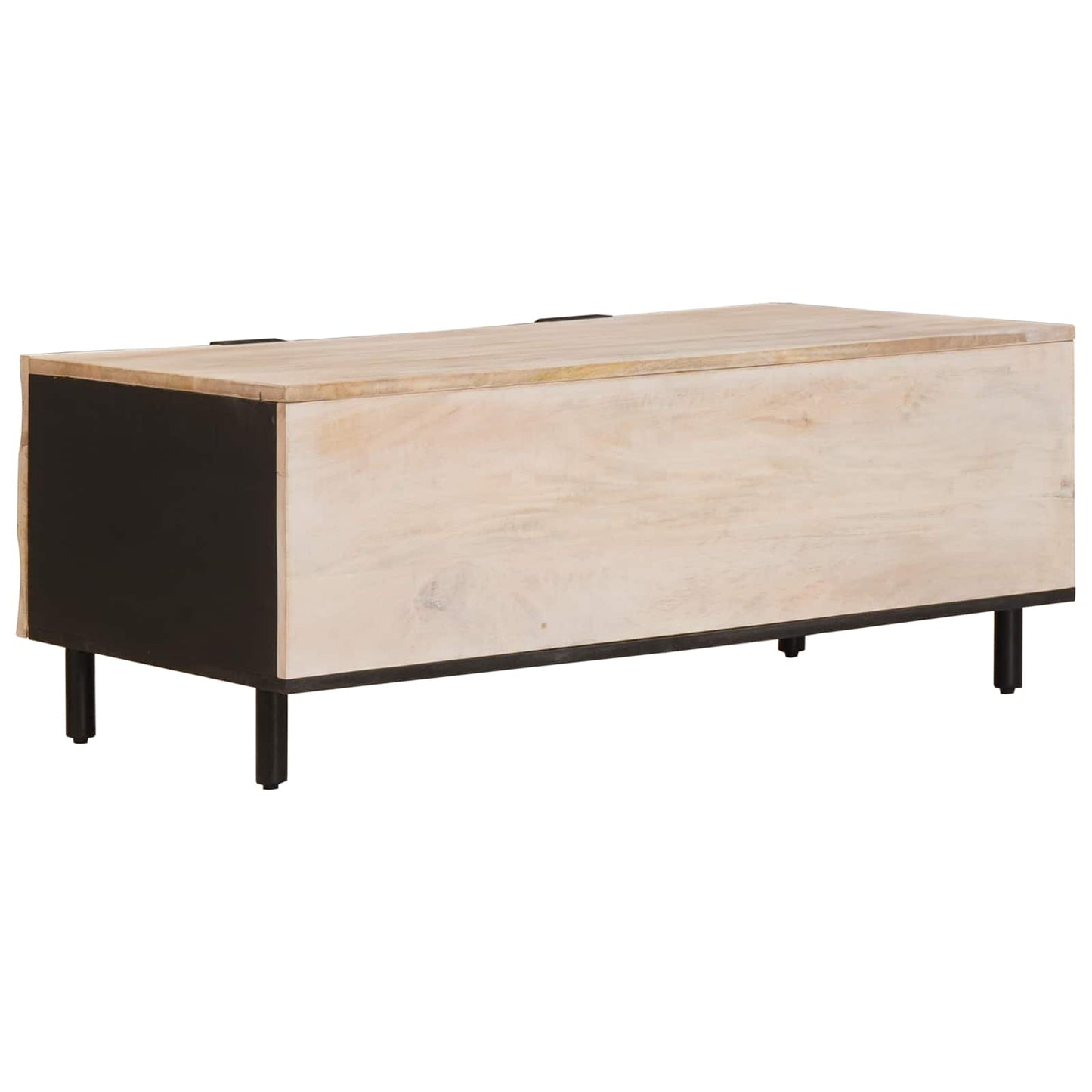 Dohányzóasztal Fehér 100 x 54 x 40 cm Tömör Mangófát