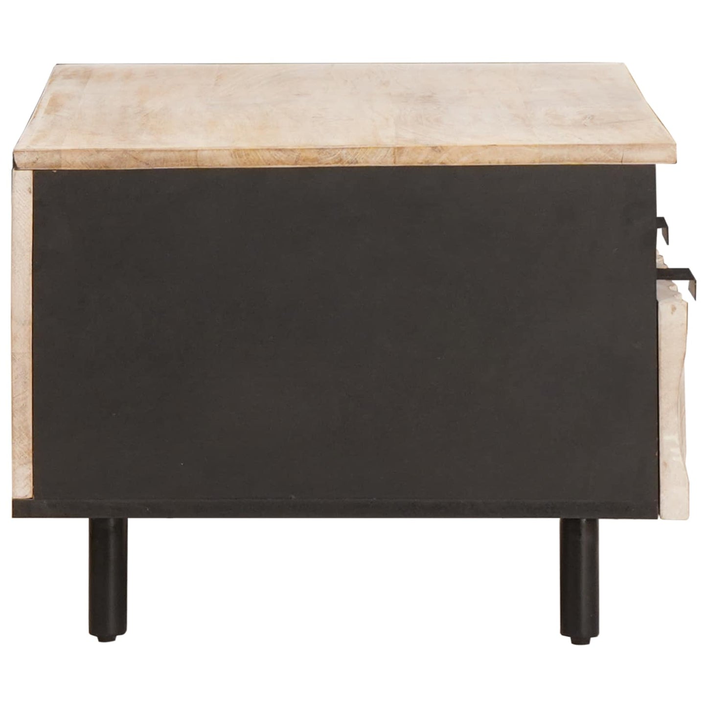 Dohányzóasztal fiókkal Fehér 80 x 54 x 40 cm Tömör Mangófát