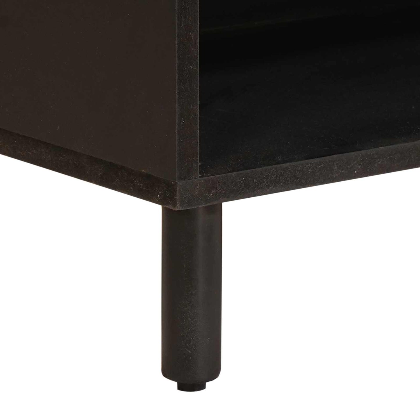 TV szekrény Fehér mosott felület 80 x 33 x 46 cm Tömör Mangófát