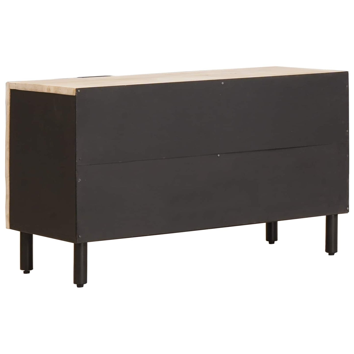 TV szekrény Fehér mosott felület 80 x 33 x 46 cm Tömör Mangófát