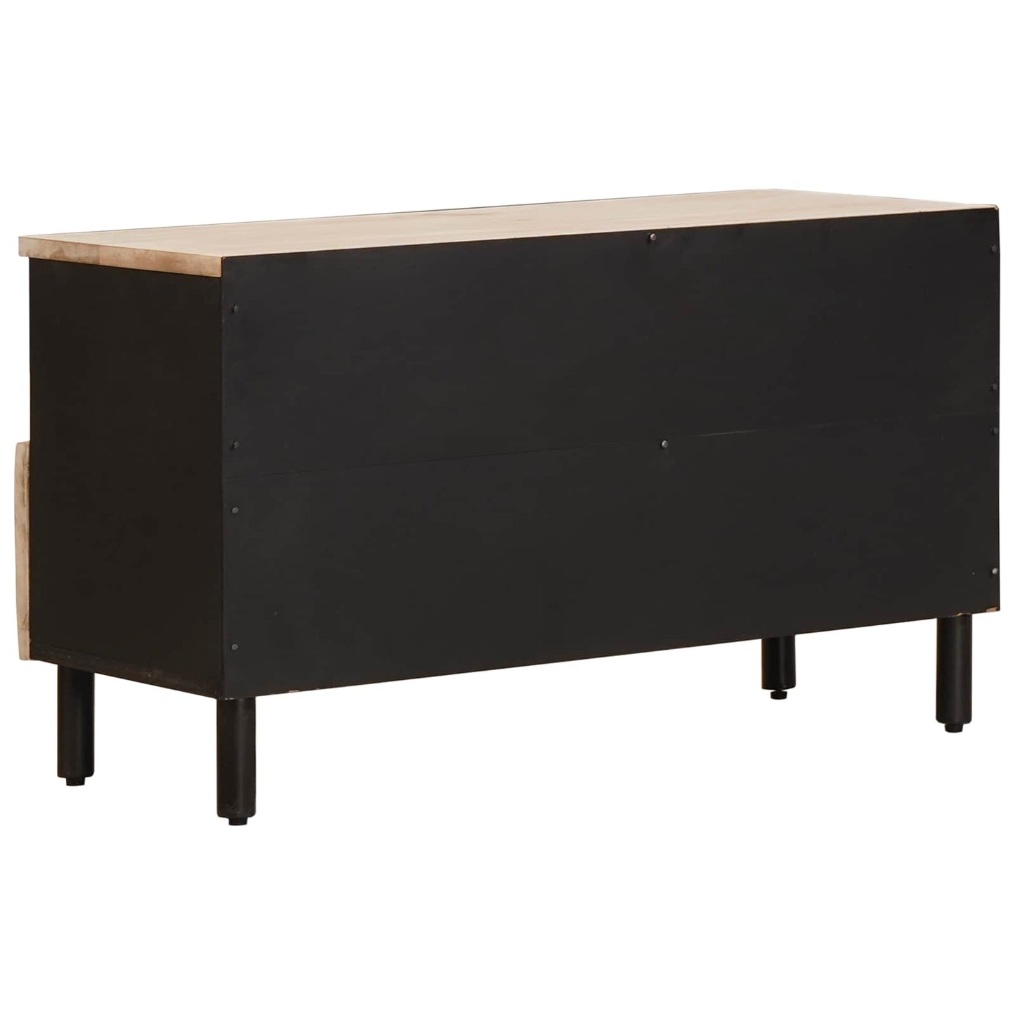 TV szekrény Fehér mosott felület 80 x 33 x 46 cm Tömör Mangófát