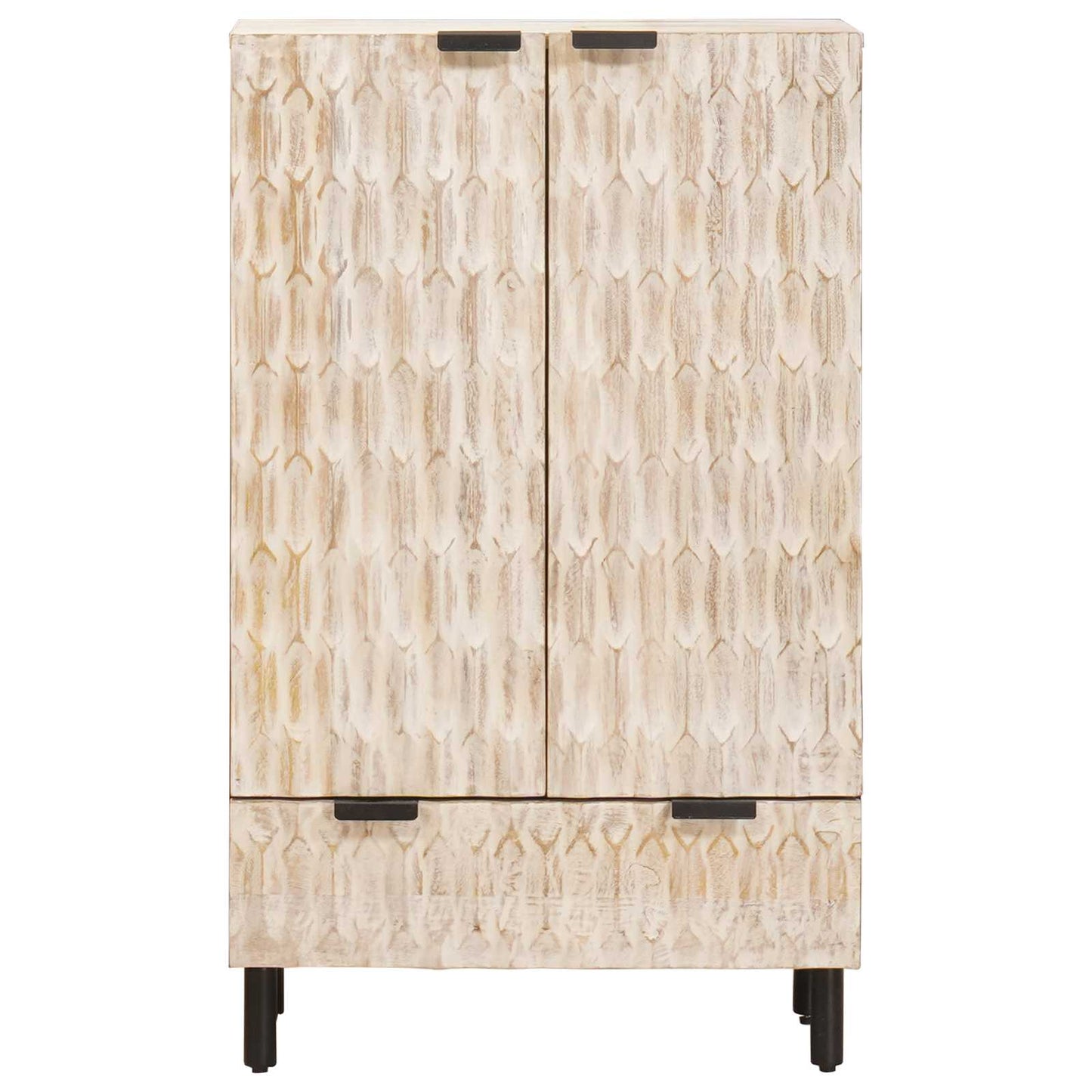 Magasfiú Fehér mosott felület 60 x 33 x 100 cm Tömör Mangófát