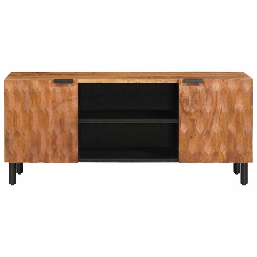 TV szekrény Akácbarna felület 105 x 33 x 46 cm Tömör Mangófát