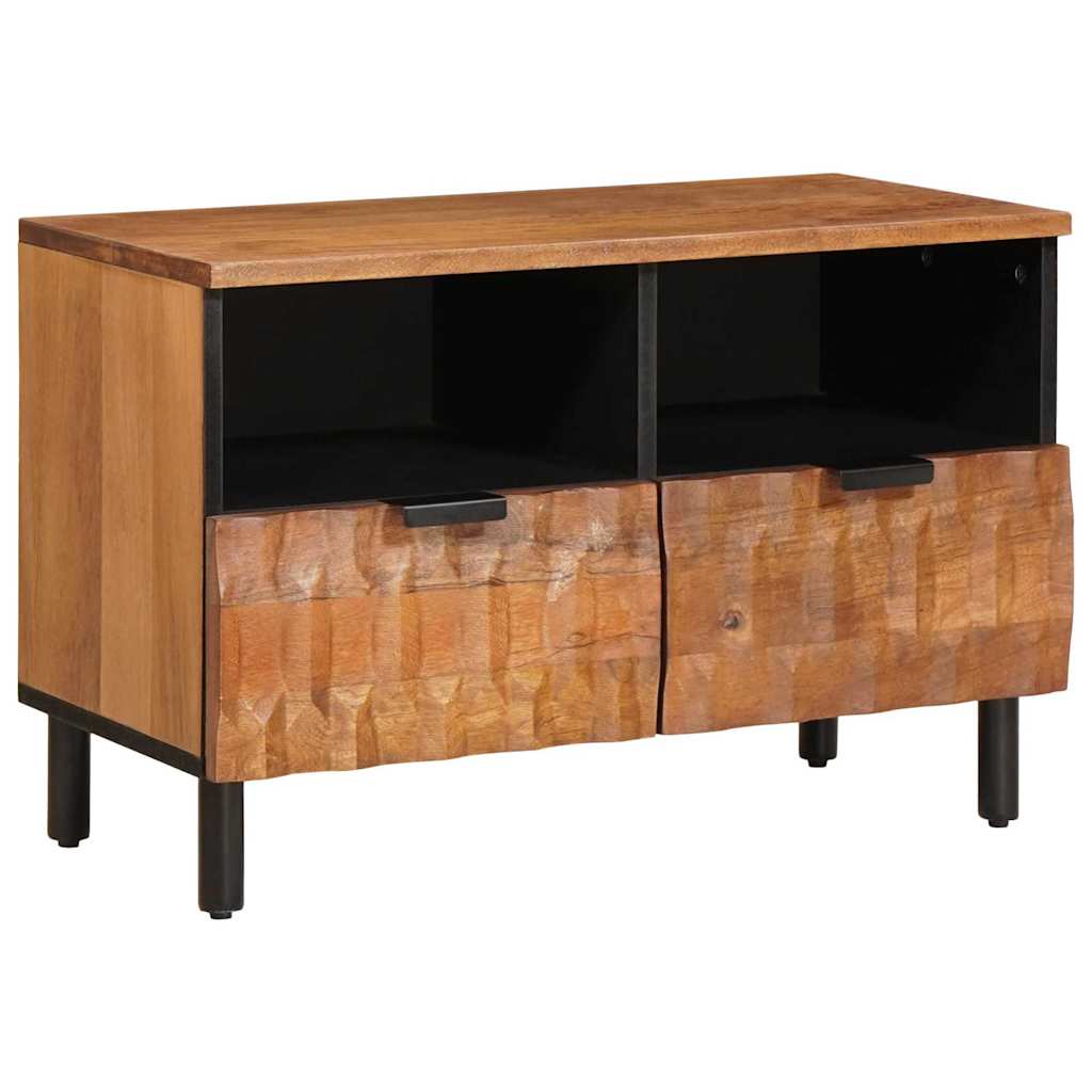 TV szekrény Akácbarna felület 70 x 33 x 46 cm Tömör Mangófát