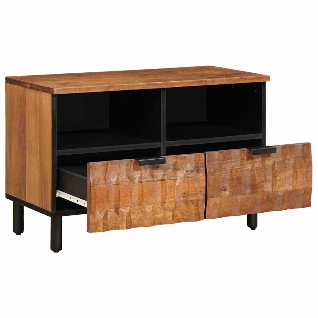TV szekrény Akácbarna felület 70 x 33 x 46 cm Tömör Mangófát