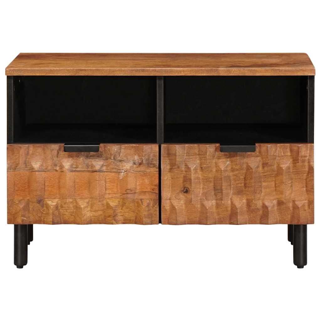 TV szekrény Akácbarna felület 70 x 33 x 46 cm Tömör Mangófát