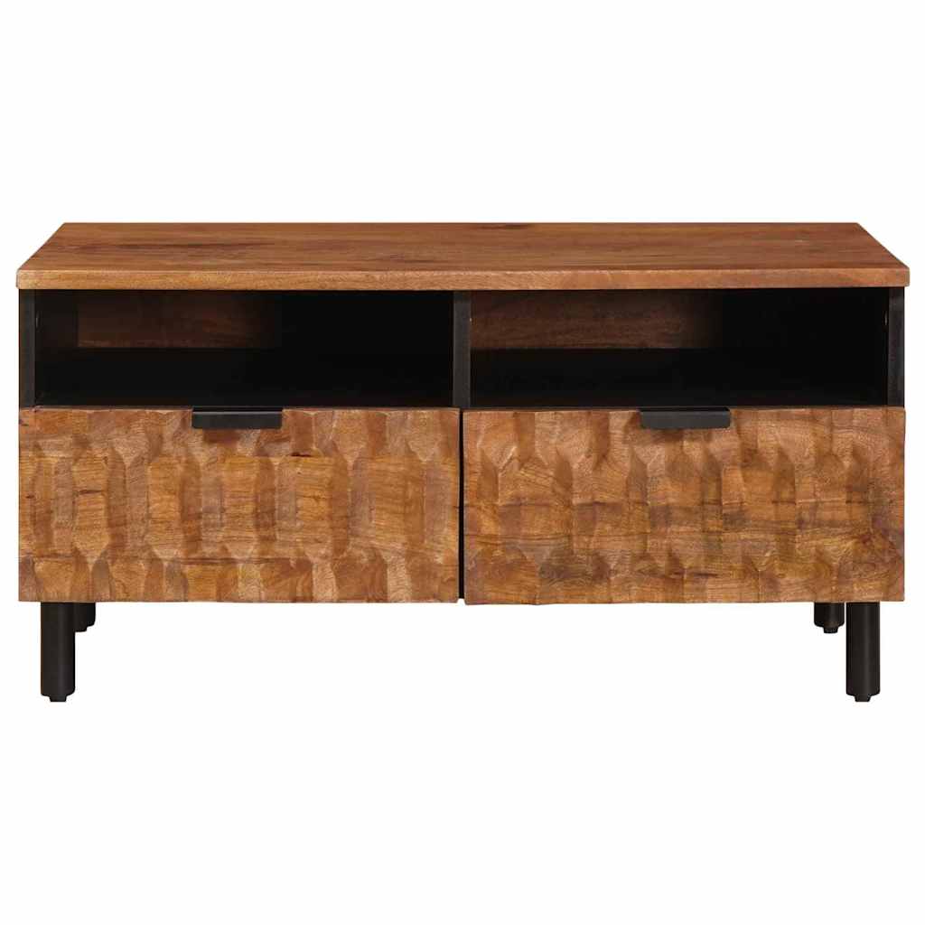 Dohányzóasztal fiókkal Barna 80 x 54 x 40 cm Tömör Mangófát