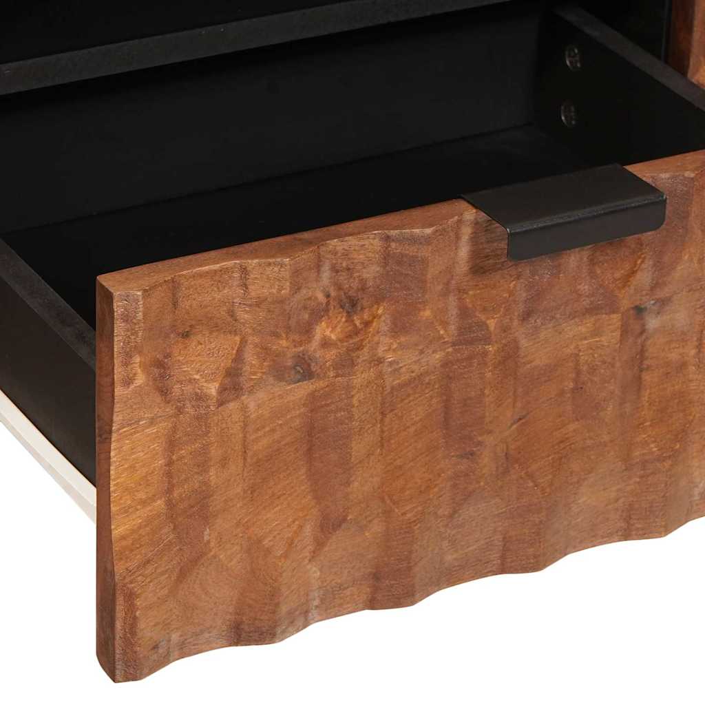 TV szekrény Akácbarna felület 105 x 33 x 46 cm Tömör Mangófát
