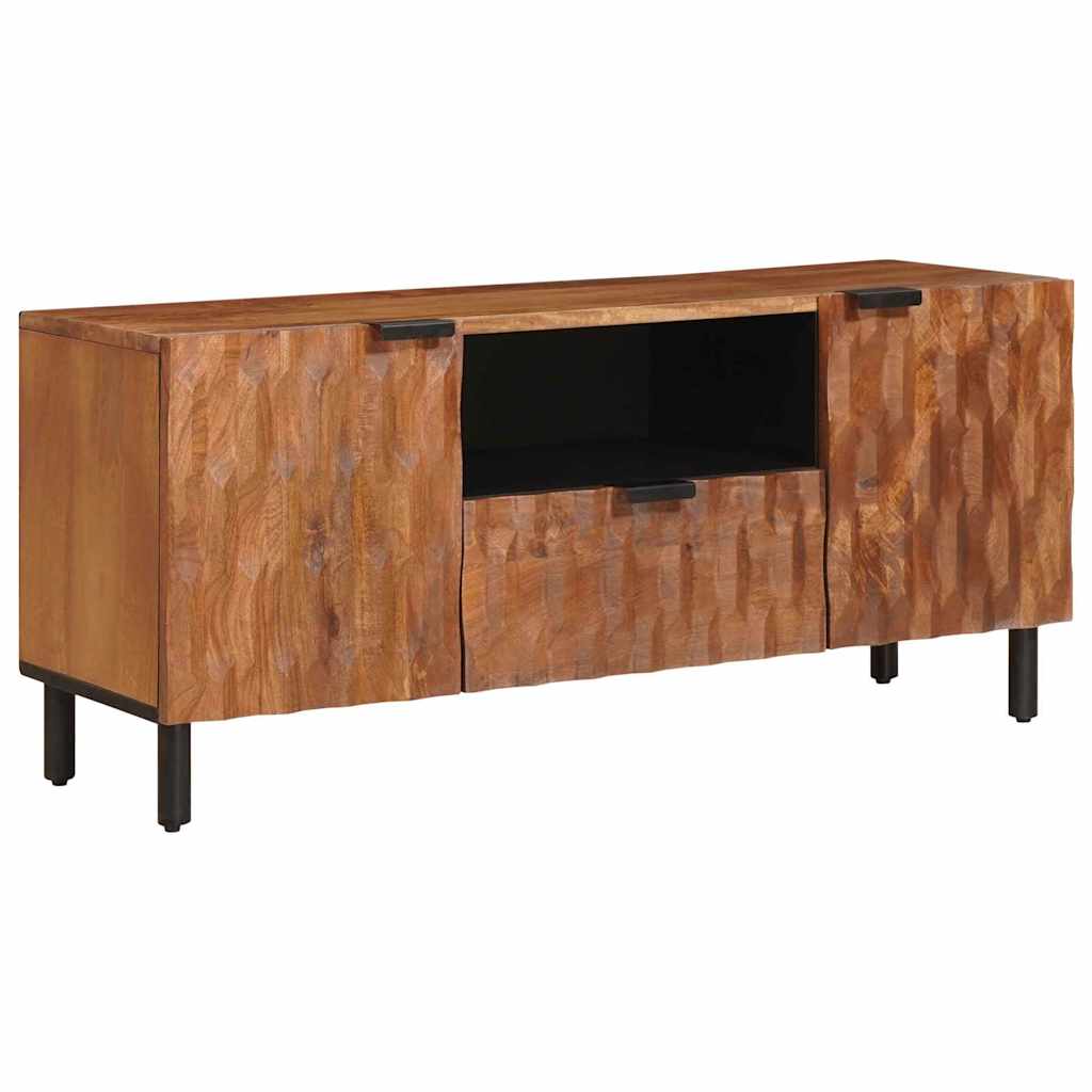 TV szekrény Akácbarna felület 105 x 33 x 46 cm Tömör Mangófát