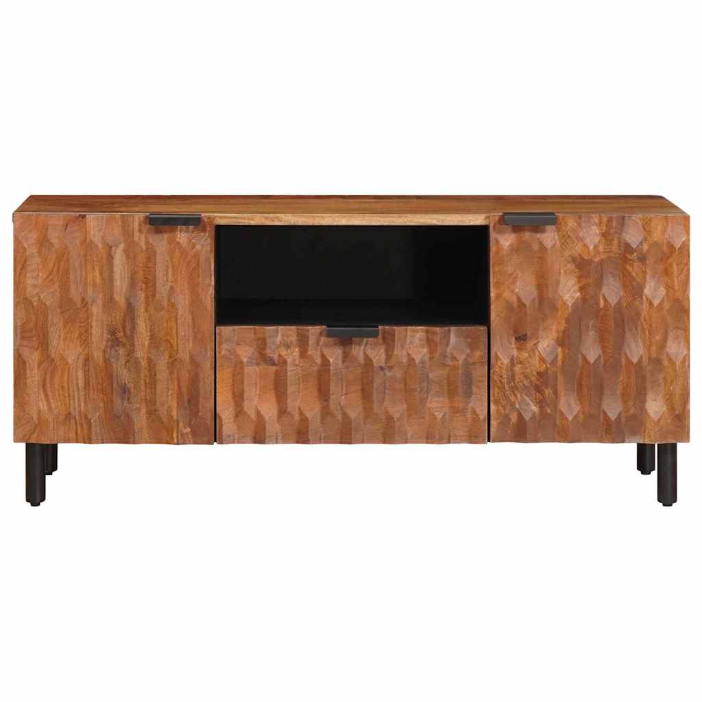 TV szekrény Akácbarna felület 105 x 33 x 46 cm Tömör Mangófát