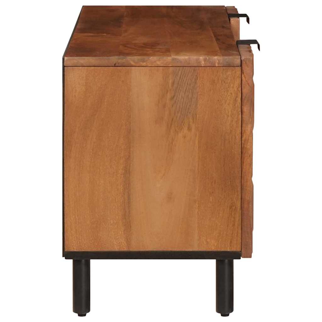 TV szekrény Akácbarna felület 105 x 33 x 46 cm Tömör Mangófát
