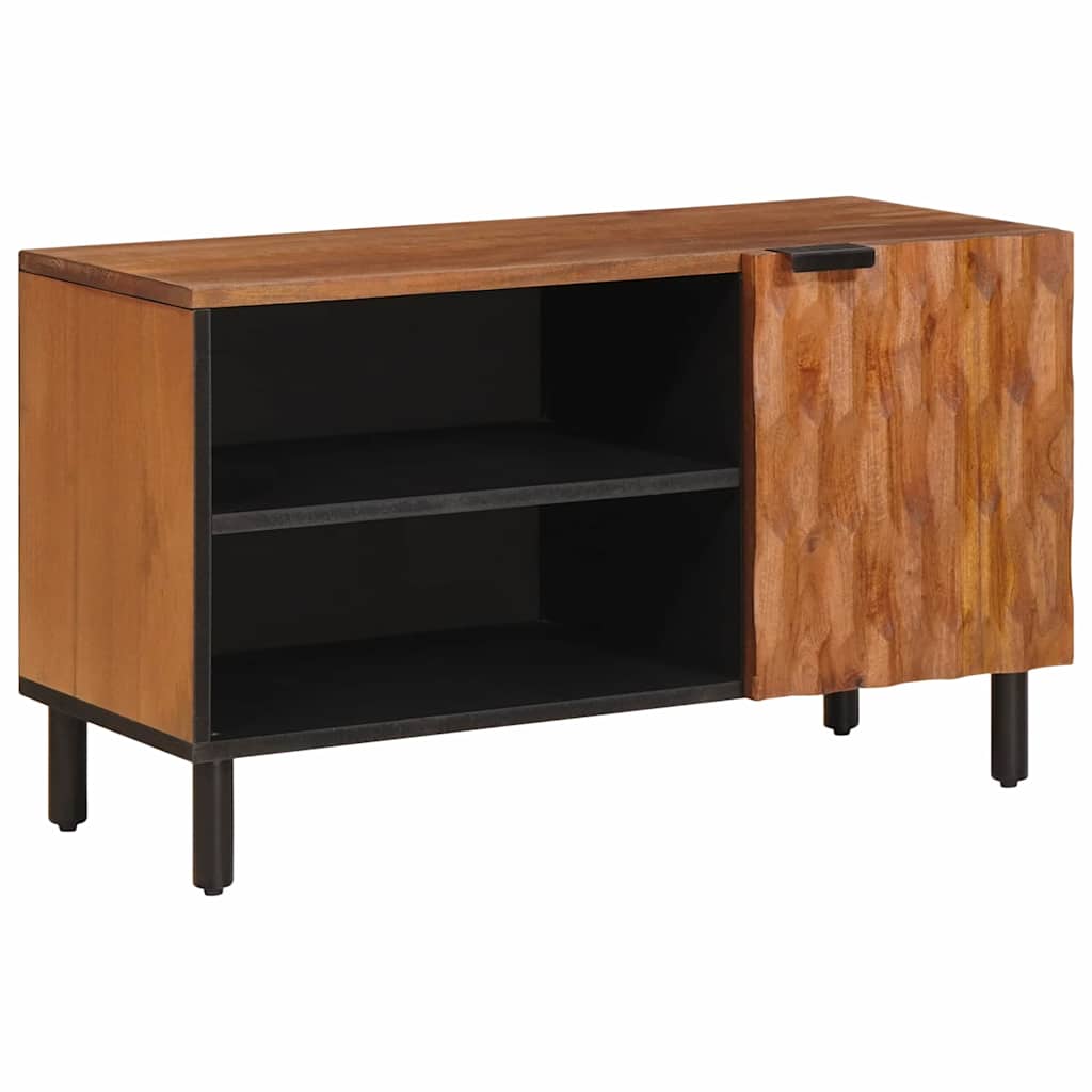 TV szekrény Akácbarna felület 80 x 33 x 46 cm Tömör Mangófát