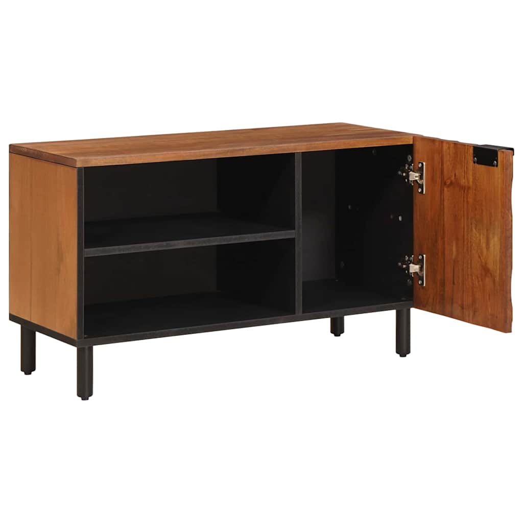TV szekrény Akácbarna felület 80 x 33 x 46 cm Tömör Mangófát