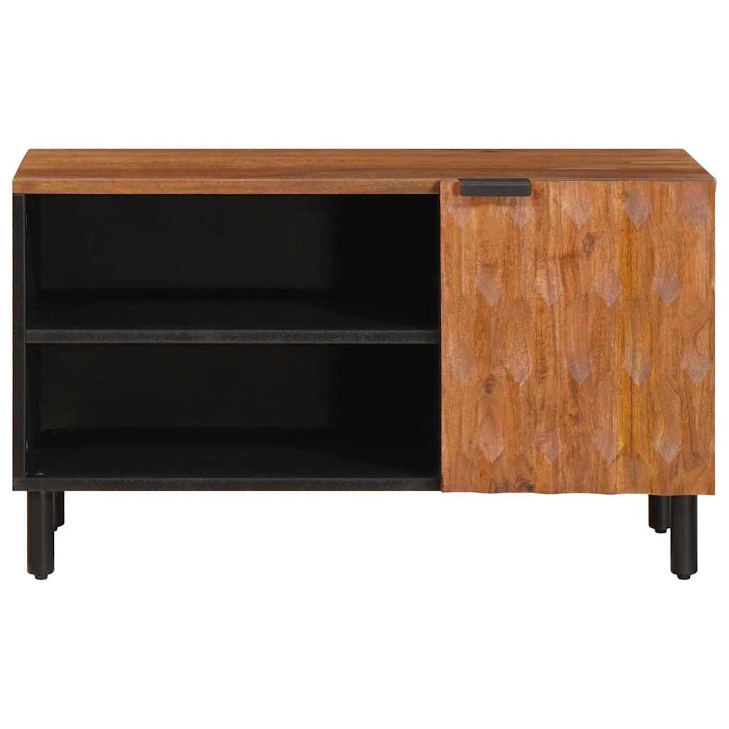 TV szekrény Akácbarna felület 80 x 33 x 46 cm Tömör Mangófát