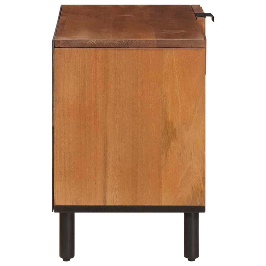 TV szekrény Akácbarna felület 80 x 33 x 46 cm Tömör Mangófát