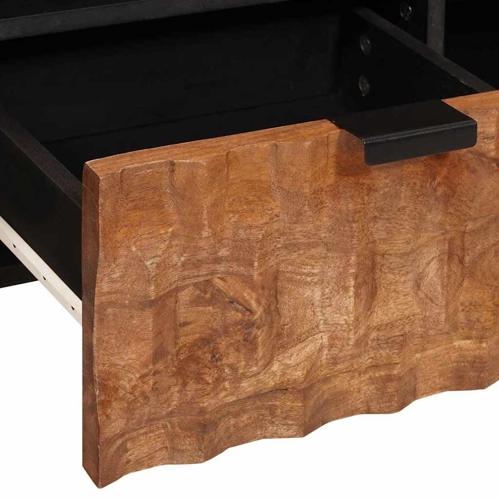 TV szekrény Akácbarna felület 100 x 33 x 46 cm Tömör Mangófát