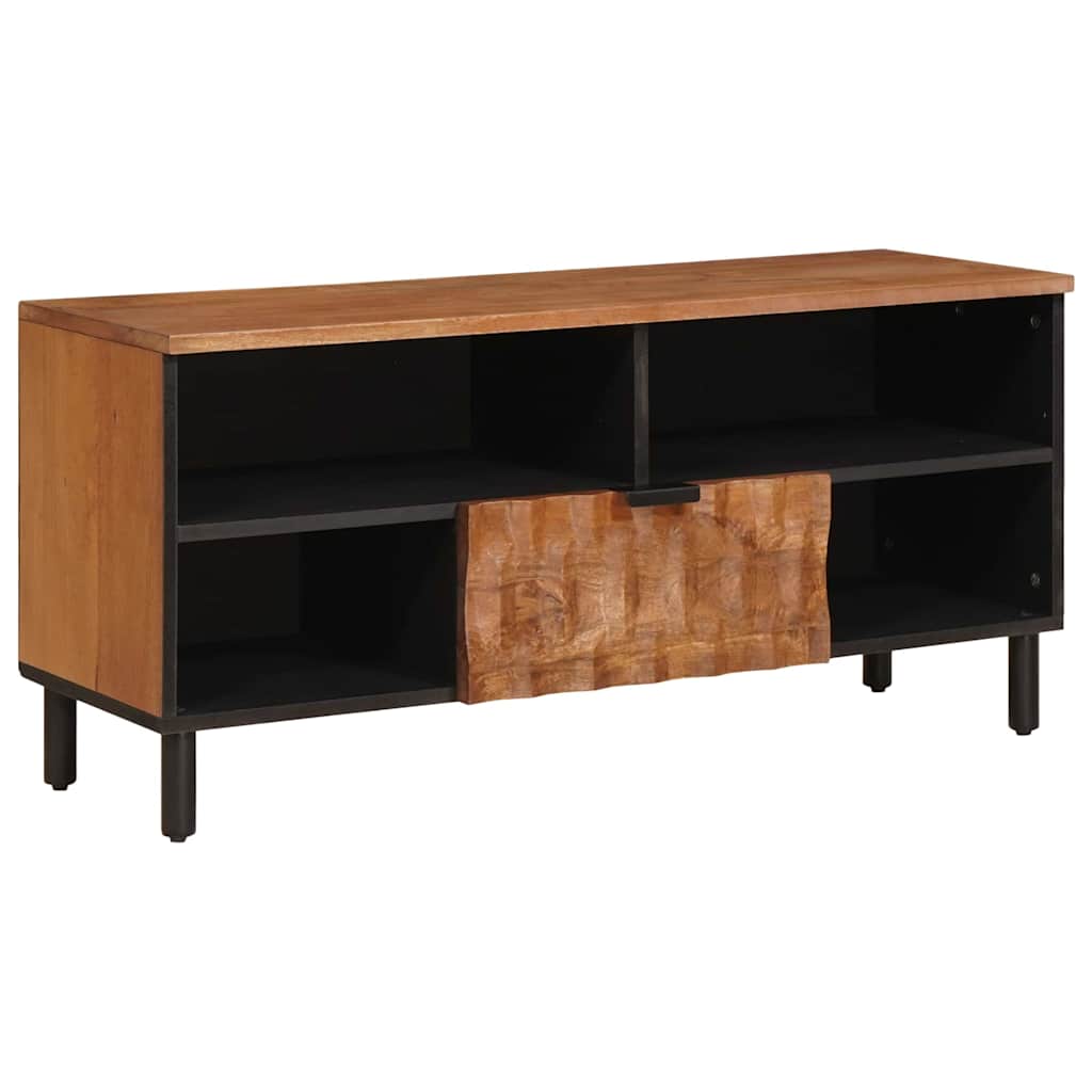 TV szekrény Akácbarna felület 100 x 33 x 46 cm Tömör Mangófát