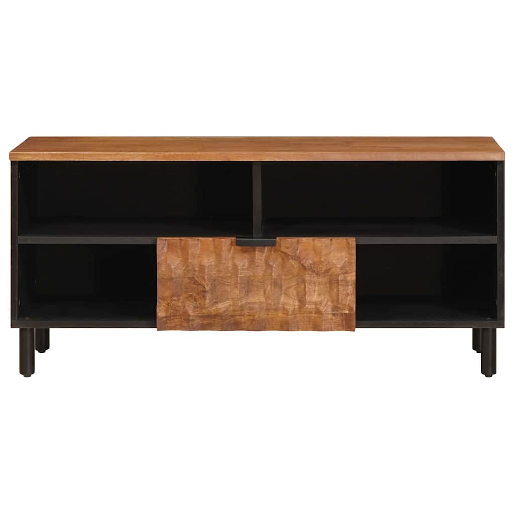 TV szekrény Akácbarna felület 100 x 33 x 46 cm Tömör Mangófát
