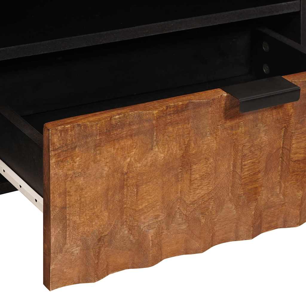 TV szekrény Akácbarna felület 80 x 33 x 46 cm Tömör Mangófát