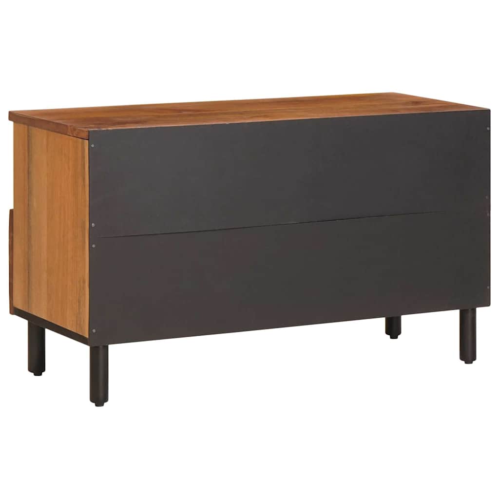 TV szekrény Akácbarna felület 80 x 33 x 46 cm Tömör Mangófát