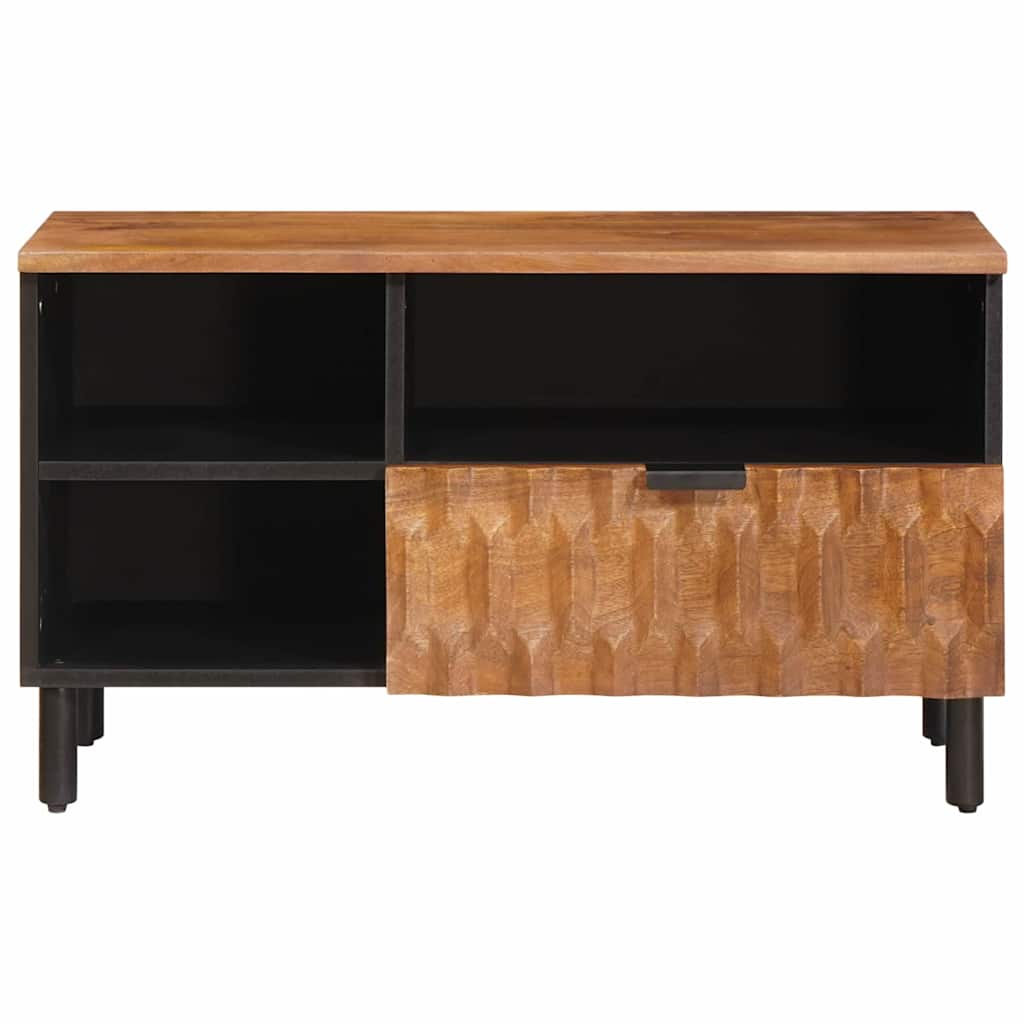 TV szekrény Akácbarna felület 80 x 33 x 46 cm Tömör Mangófát