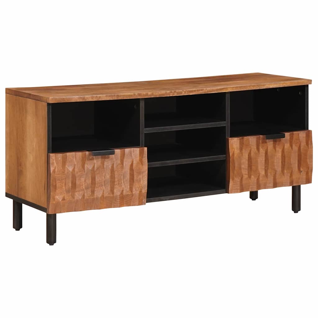TV szekrény Akácbarna felület 100 x 33 x 46 cm Tömör Mangófát