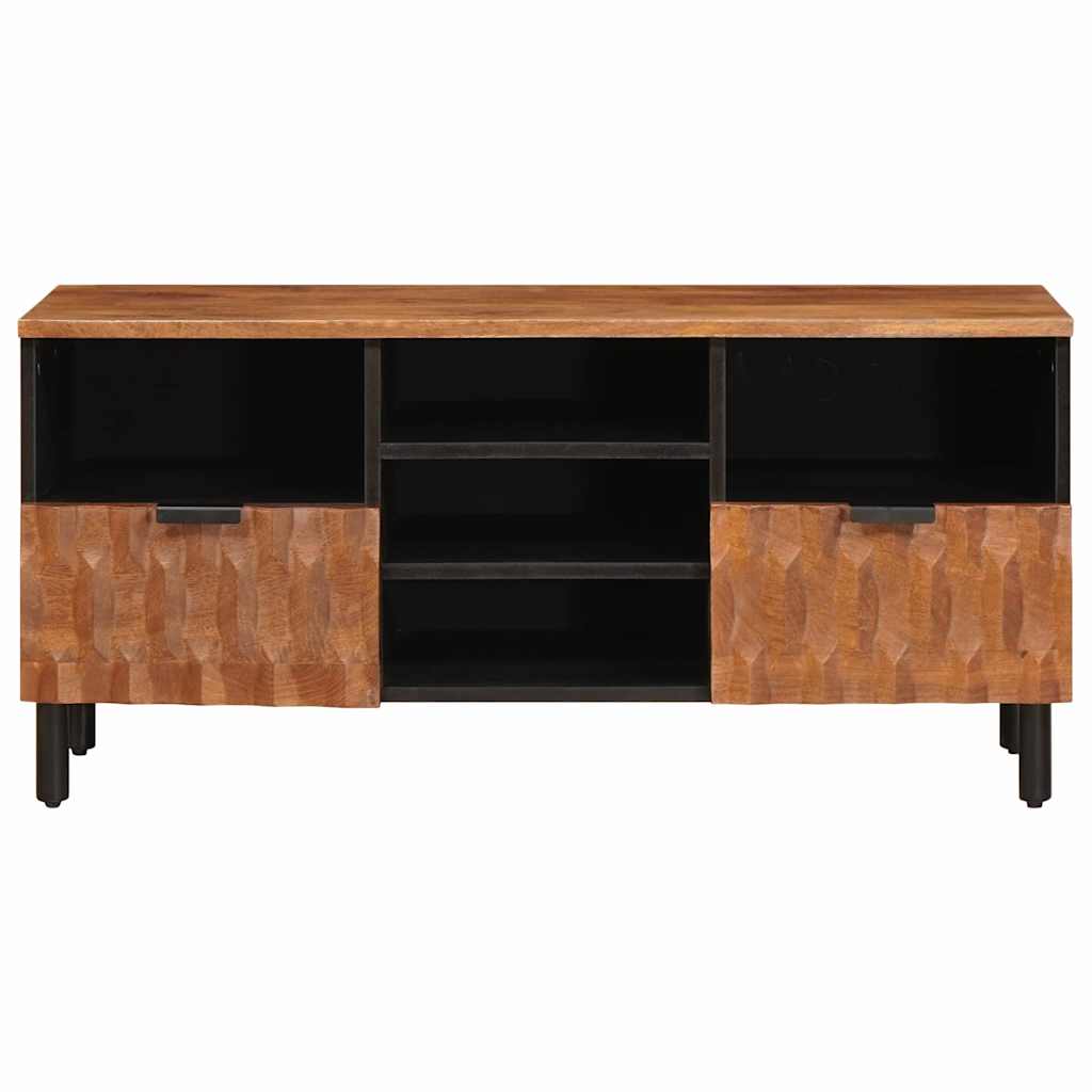 TV szekrény Akácbarna felület 100 x 33 x 46 cm Tömör Mangófát