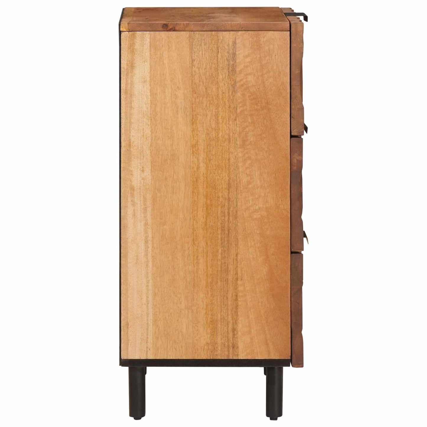 Széf fiókkal Akácbarna felület 40 x 33 x 75 cm Tömör Mangófát