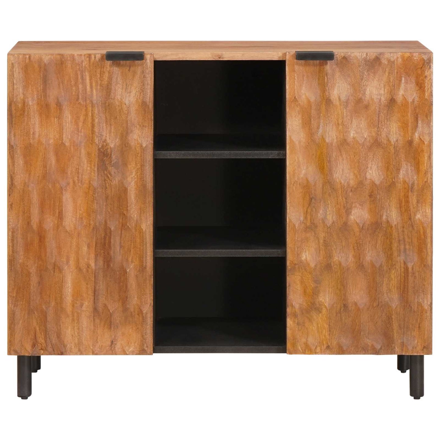 Széf polcokkal Akácbarna felület 90 x 33 x 75 cm Tömör Mangófát
