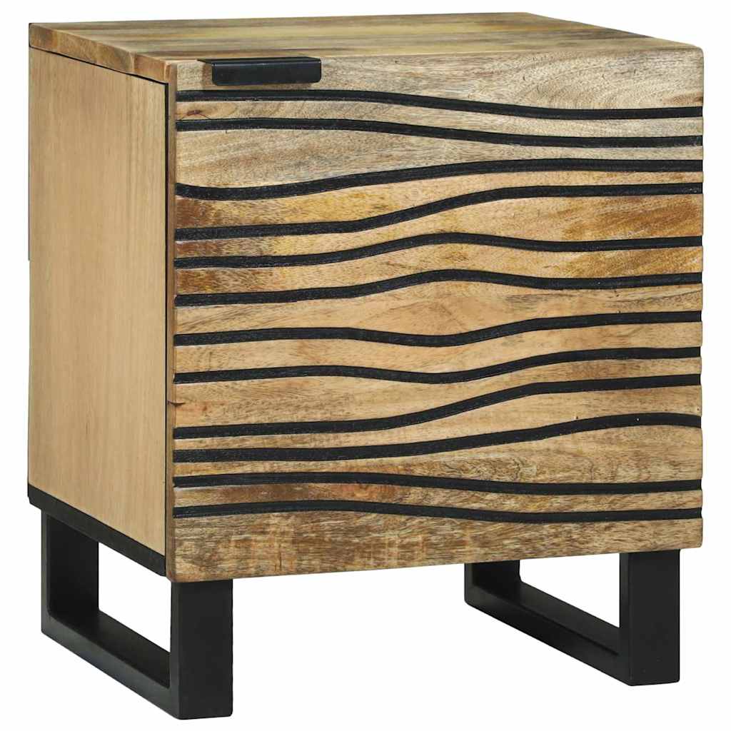 Éjjeliszekrény 2 pcs Természetes 40 x 33 x 46 cm Szerelt Fa