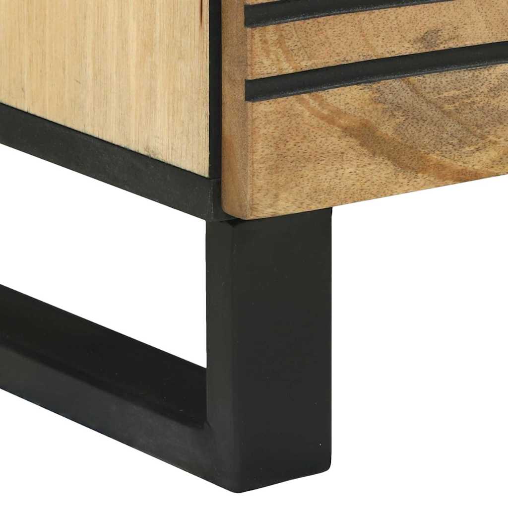 Highboard Barna 40 x 33 x 110 cm tömör mangófa