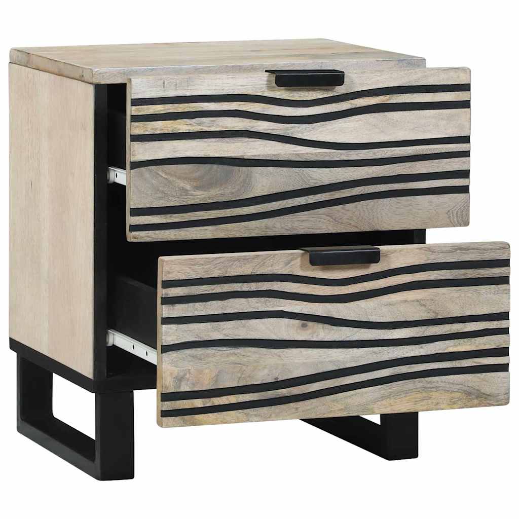 Éjjeliszekrény 2 pcs Fehér 40 x 33 x 46 cm Szerelt Fa