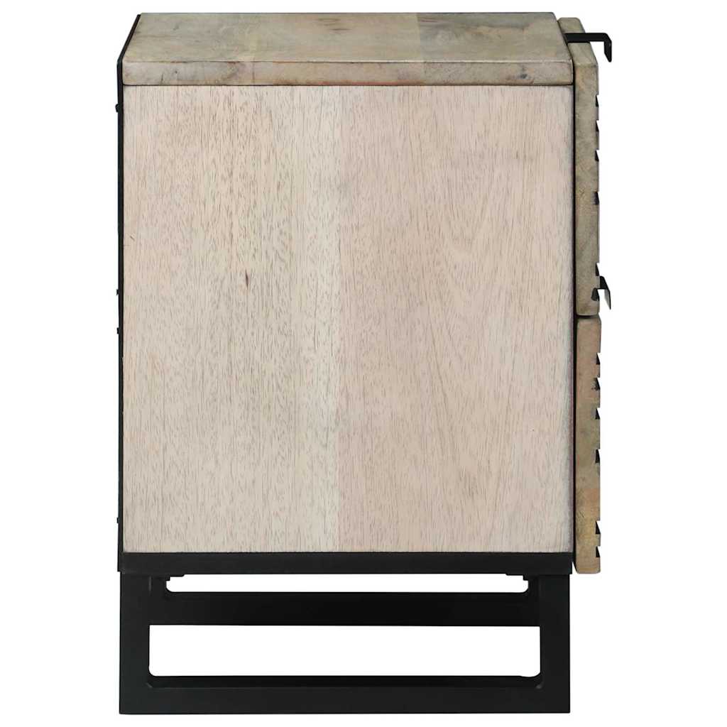 Éjjeliszekrény 2 pcs Fehér 40 x 33 x 46 cm Szerelt Fa