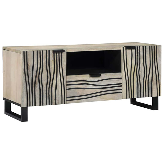 TV egységek fiókkal Fehér 105 x 33 x 46 cm Faanyag