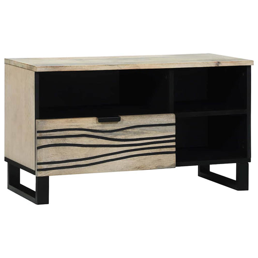 TV egységek fiókkal Fehér 80 x 33 x 46 cm Faanyag
